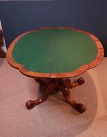 Fine Antique Burr Walnut Petal Shaped Card Table (5 of 6) Fine Antique Burr Walnut Petal Shaped Card Table (5 of 6)