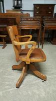 Antique Oak Swivel Office Chair (7 of 8) Antique Oak Swivel Office Chair (7 of 8)