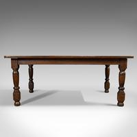 Antique Dining Table, English, Oak, 6 Seat, Country House, Victorian, 1900 (10 of 10) Antique Dining Table, English, Oak, 6 Seat, Country House, Victorian, 1900 (10 of 10)