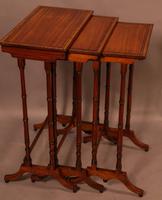 Regency Nest of Three Tables in Satinwood (6 of 8) Regency Nest of Three Tables in Satinwood (6 of 8)