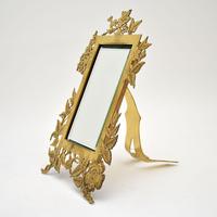 Antique Art Nouveau Brass Table Top Mirror / Picture Frame (3 of 7) Antique Art Nouveau Brass Table Top Mirror / Picture Frame (3 of 7)