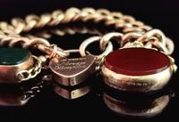 Antique 9ct Gold Curb Bracelet, Spinning Fobs (8 of 15) Antique 9ct Gold Curb Bracelet, Spinning Fobs (8 of 15)
