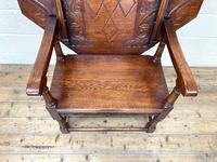 Large Early 20th Century Antique Oak Monk’s Seat (5 of 10) Large Early 20th Century Antique Oak Monk’s Seat (5 of 10)