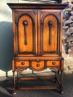 Antique Oak Barley Twist Cabinet on Stand (8 of 10) Antique Oak Barley Twist Cabinet on Stand (8 of 10)