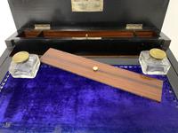 Antique Amboyna Mother of Pearl Inlaid Writing Slope Lap Box (7 of 19) Antique Amboyna Mother of Pearl Inlaid Writing Slope Lap Box (7 of 19)