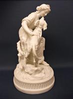 Superb English Parianware Group of a Young Lady Feeding Her Dog a Biscuit, c.1870 (4 of 12) Superb English Parianware Group of a Young Lady Feeding Her Dog a Biscuit, c.1870 (4 of 12)