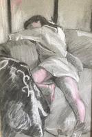 Original pastel 'Sleeping figure' by Dennis Gilbert NEAC. B.1922. From a studio collection (2 of 2) Original pastel 'Sleeping figure' by Dennis Gilbert NEAC. B.1922. From a studio collection (2 of 2)