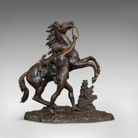 Antique, Pair, Marly Horses, French, Bronze, Equestrian, Statue, After Coustou (11 of 12) Antique, Pair, Marly Horses, French, Bronze, Equestrian, Statue, After Coustou (11 of 12)