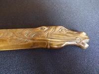 Cast Brass Paper Knife with a Harnessed Horse Head Terminal (2 of 4) Cast Brass Paper Knife with a Harnessed Horse Head Terminal (2 of 4)