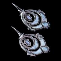 Antique Victorian Scottish Montrose Agate Earrings Silver c.1860 (3 of 6) Antique Victorian Scottish Montrose Agate Earrings Silver c.1860 (3 of 6)