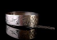 Victorian Silver Bangle, Swallows, Aesthetic era (7 of 12) Victorian Silver Bangle, Swallows, Aesthetic era (7 of 12)