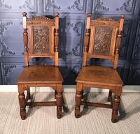 Pair of Victorian Oak Hall Chairs (4 of 17) Pair of Victorian Oak Hall Chairs (4 of 17)