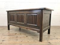 Early 20th Century Panelled Oak Coffer (6 of 8) Early 20th Century Panelled Oak Coffer (6 of 8)