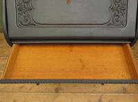 Antique Art Nouveau Black Writing Bureau Desk with Carvings, Lockable, Gothic (7 of 23) Antique Art Nouveau Black Writing Bureau Desk with Carvings, Lockable, Gothic (7 of 23)