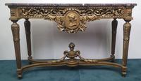 19th Century Marble Topped Gilt Console Table (2 of 7) 19th Century Marble Topped Gilt Console Table (2 of 7)