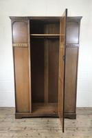 Mid 20th Century Oak Linen Fold Wardrobe – By L. Marcus Ltd. (4 of 12) Mid 20th Century Oak Linen Fold Wardrobe – By L. Marcus Ltd. (4 of 12)
