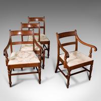 Set of 4, Antique Dining Chairs, English, Mahogany, Pair Of Carvers, Regency (8 of 12) Set of 4, Antique Dining Chairs, English, Mahogany, Pair Of Carvers, Regency (8 of 12)