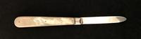 Silver and Mother of Pearl Handle Fruit Knife. (3 of 4) Silver and Mother of Pearl Handle Fruit Knife. (3 of 4)