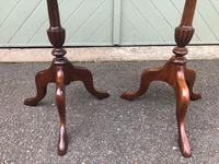 Pair of Walnut Leather Top Tripod Wine Tables (4 of 8) Pair of Walnut Leather Top Tripod Wine Tables (4 of 8)