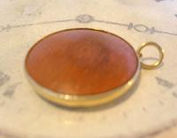 Vintage Pocket Watch Chain Compass Fob 1950s Tan Leather & Gilt Drum Case Fob FWO (9 of 9) Vintage Pocket Watch Chain Compass Fob 1950s Tan Leather & Gilt Drum Case Fob FWO (9 of 9)