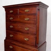 Georgian Chest on Chest of Drawers Inlaid Mahogany (6 of 12) Georgian Chest on Chest of Drawers Inlaid Mahogany (6 of 12)