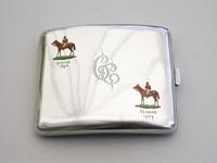 Victorian Silver & Enamel Presentation Cigarette Case with Horse Racing Interest by George Heath, London, 1890 (2 of 15) Victorian Silver & Enamel Presentation Cigarette Case with Horse Racing Interest by George Heath, London, 1890 (2 of 15)