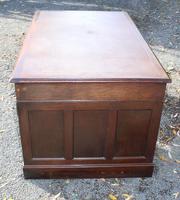 1960s Mahogany Pedestal Desk Brown Leather (3 of 5) 1960s Mahogany Pedestal Desk Brown Leather (3 of 5)