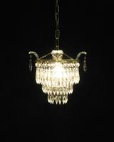 Italian Art Deco Three Tier Crystal Glass Chandelier (2 of 7) Italian Art Deco Three Tier Crystal Glass Chandelier (2 of 7)