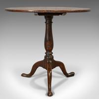 Antique Circular Table, English, Oak, Folding, Side, Occasional, Georgian, 1780 (2 of 9) Antique Circular Table, English, Oak, Folding, Side, Occasional, Georgian, 1780 (2 of 9)