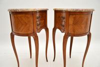 Pair of Antique French Marble Top Kidney Bedside Tables (9 of 12) Pair of Antique French Marble Top Kidney Bedside Tables (9 of 12)