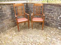 A Pair of Arts and Crafts Oak Chairs (5 of 10) A Pair of Arts and Crafts Oak Chairs (5 of 10)