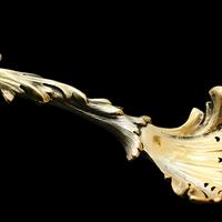 Victorian Silver Gilt Sugar Sifter Spoon 'diana The Huntress' Figure - Francis Higgins 1854 (5 of 23) Victorian Silver Gilt Sugar Sifter Spoon 'diana The Huntress' Figure - Francis Higgins 1854 (5 of 23)