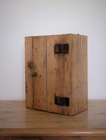 Antique Pine Wall Cupboard with Rare Leather Hinges (9 of 17) Antique Pine Wall Cupboard with Rare Leather Hinges (9 of 17)
