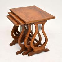 Antique Regency Style Figured Walnut Nest of Tables (3 of 12) Antique Regency Style Figured Walnut Nest of Tables (3 of 12)
