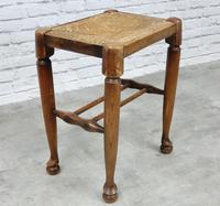 Rush Seated Antique Stool (2 of 4) Rush Seated Antique Stool (2 of 4)