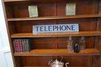 Original GPO Glass “TELEPHONE” sign from a Red Phone Box (5 of 6) Original GPO Glass “TELEPHONE” sign from a Red Phone Box (5 of 6)