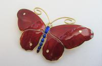 Marius Hammer Silver Gilt & Enamel Butterfly Brooch c.1920 (3 of 10) Marius Hammer Silver Gilt & Enamel Butterfly Brooch c.1920 (3 of 10)