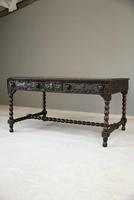 Antique Anglo Indian Carved Padouk Library Table (13 of 34) Antique Anglo Indian Carved Padouk Library Table (13 of 34)