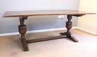 Antique Large Oak Refectory Farmhouse Kitchen Dining Table (2 of 15) Antique Large Oak Refectory Farmhouse Kitchen Dining Table (2 of 15)