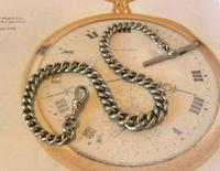 Antique Pocket Watch 1890s Victorian Large Silver Nickel Graduated Albert (2 of 11) Antique Pocket Watch 1890s Victorian Large Silver Nickel Graduated Albert (2 of 11)