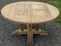 Large Round French Bleached Oak Farmhouse Table with Extensions (25 of 38) Large Round French Bleached Oak Farmhouse Table with Extensions (25 of 38)