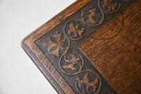 Arts & Crafts Carved Oak Drop Leaf Table (3 of 12) Arts & Crafts Carved Oak Drop Leaf Table (3 of 12)