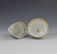Flight Period Worcester Porcelain Spiral Fluted Trio, Tea Bowl, Cup & Saucer (7 of 9) Flight Period Worcester Porcelain Spiral Fluted Trio, Tea Bowl, Cup & Saucer (7 of 9)