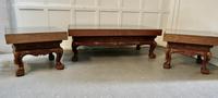 Indian Teak Coffee Table & Side Table Set Carved with Elephants (4 of 11) Indian Teak Coffee Table & Side Table Set Carved with Elephants (4 of 11)