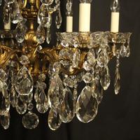 Italian Gilt Bronze & Crystal 6 Light Antique Chandelier (3 of 10) Italian Gilt Bronze & Crystal 6 Light Antique Chandelier (3 of 10)