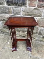 Antiques Mahogany Nest 4 Tables