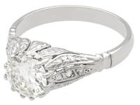 1.74ct Diamond & Platinum Solitaire Ring - French c.1930 (3 of 9) 1.74ct Diamond & Platinum Solitaire Ring - French c.1930 (3 of 9)