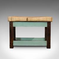 Antique Butcher's Chopping Block, Beech, Teak, Work Bench, Kitchen Island, Table (11 of 11) Antique Butcher's Chopping Block, Beech, Teak, Work Bench, Kitchen Island, Table (11 of 11)