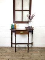 Antique Oak Demi-lune Console Table (14 of 14) Antique Oak Demi-lune Console Table (14 of 14)