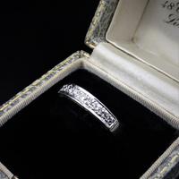 Vintage Diamond 18ct White Gold Half Eternity Band Ring (4 of 10) Vintage Diamond 18ct White Gold Half Eternity Band Ring (4 of 10)